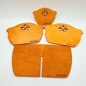 Longaberger Woodcrafts Basket Dividers Lot of 4 Assorted Sizes